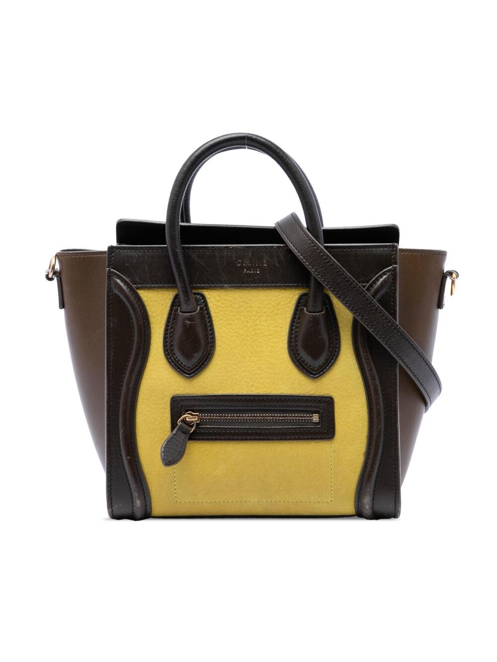 Celine Nano Tricolor Leather Luggage #362190C99B